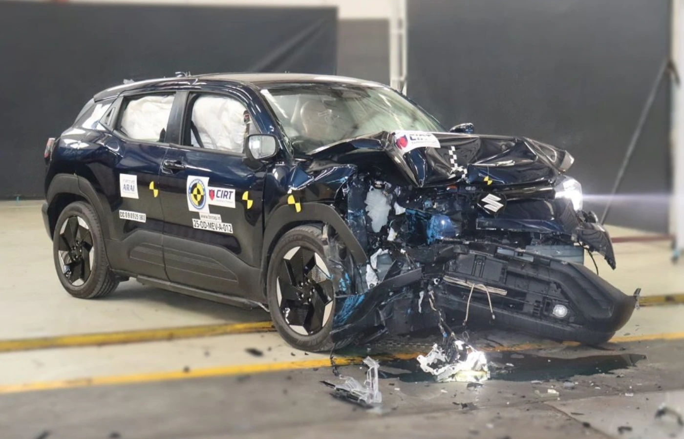 The Maruti e Vitara has been awarded a 5-star safety rating by Bharat NCAP.